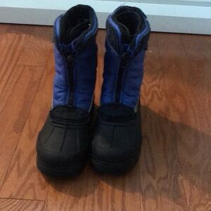 Kids Blue and Black Winter Boots